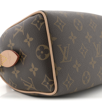 Louis Vuitton Monogram Speedy Bandouliere 20 Black 8 of 10