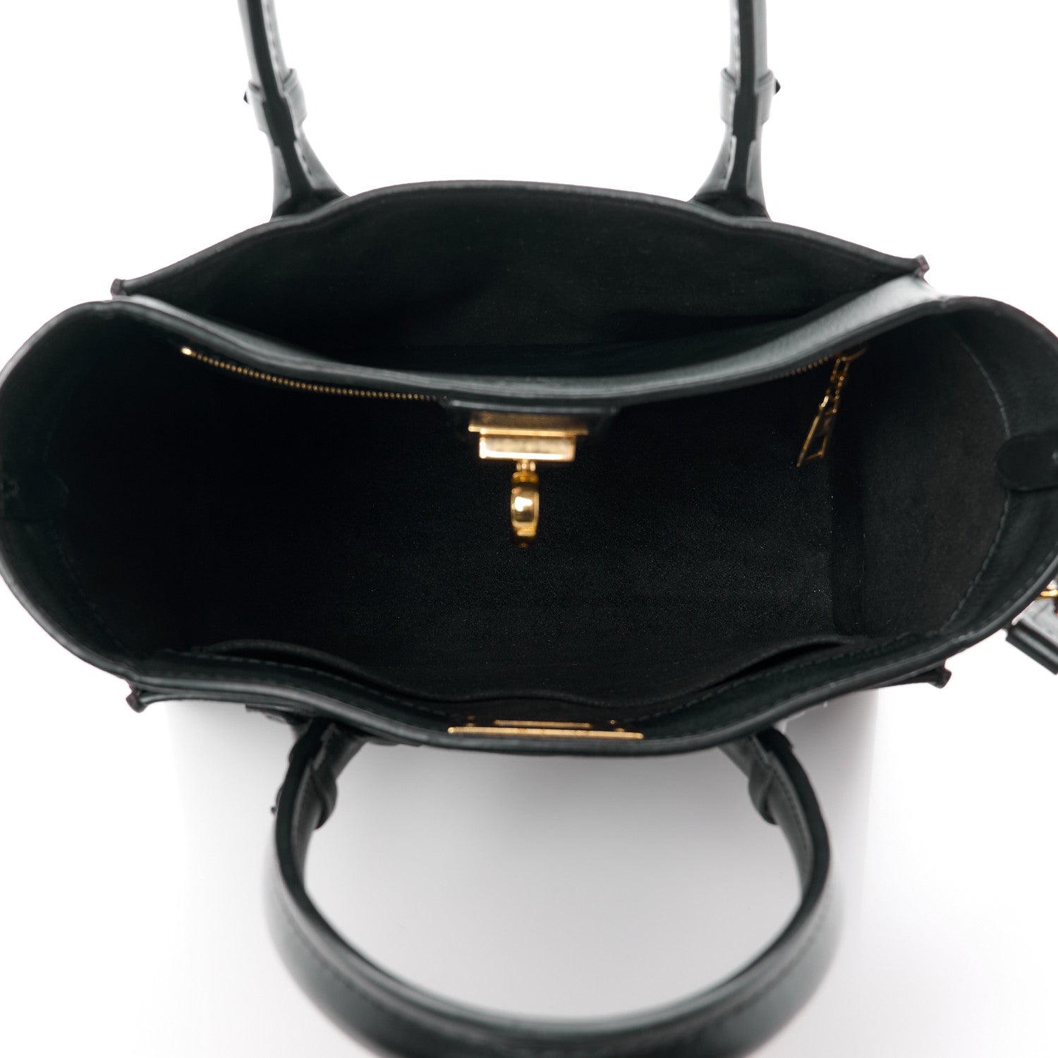 Louis Vuitton Calfskin Monogram On My Side PM Black 5 of 11