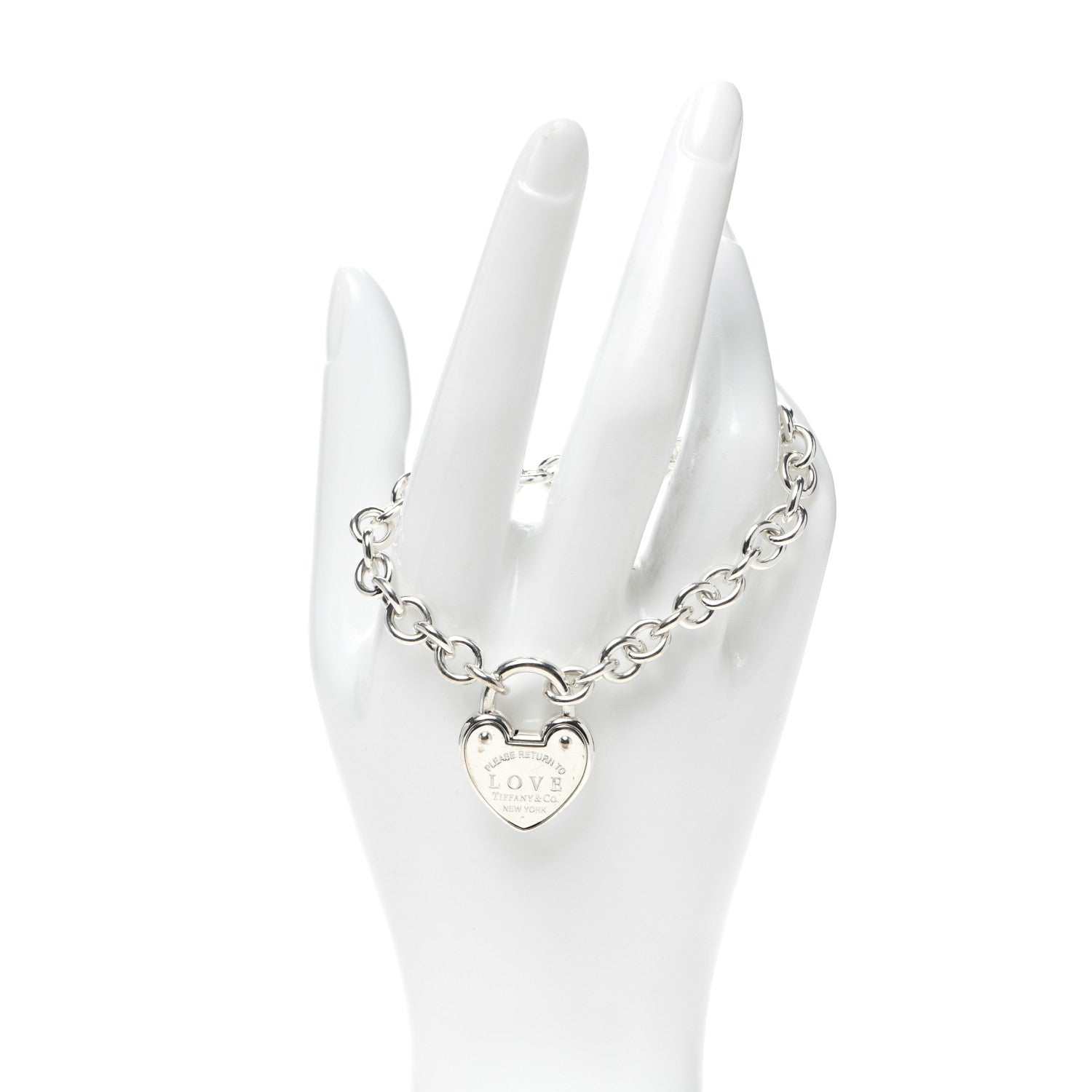 Tiffany Sterling Silver Return to Tiffany Love Lock Bracelet 2 of 5