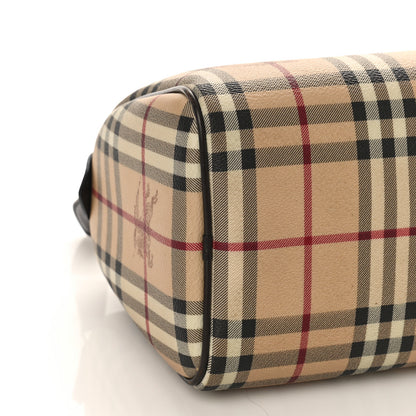 Burberry Haymarket Check Small Chester Bowling Bag Chocolate 9 of 11