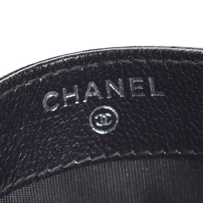 Chanel Lambskin Quilted Diamond CC Card Holder Black 6 of 9