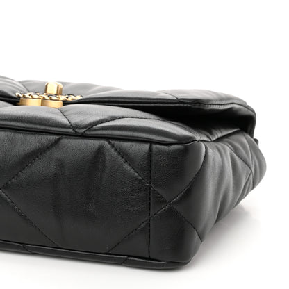 Chanel Goatskin Quilted Medium Chanel 19 Flap Black 10 of 11