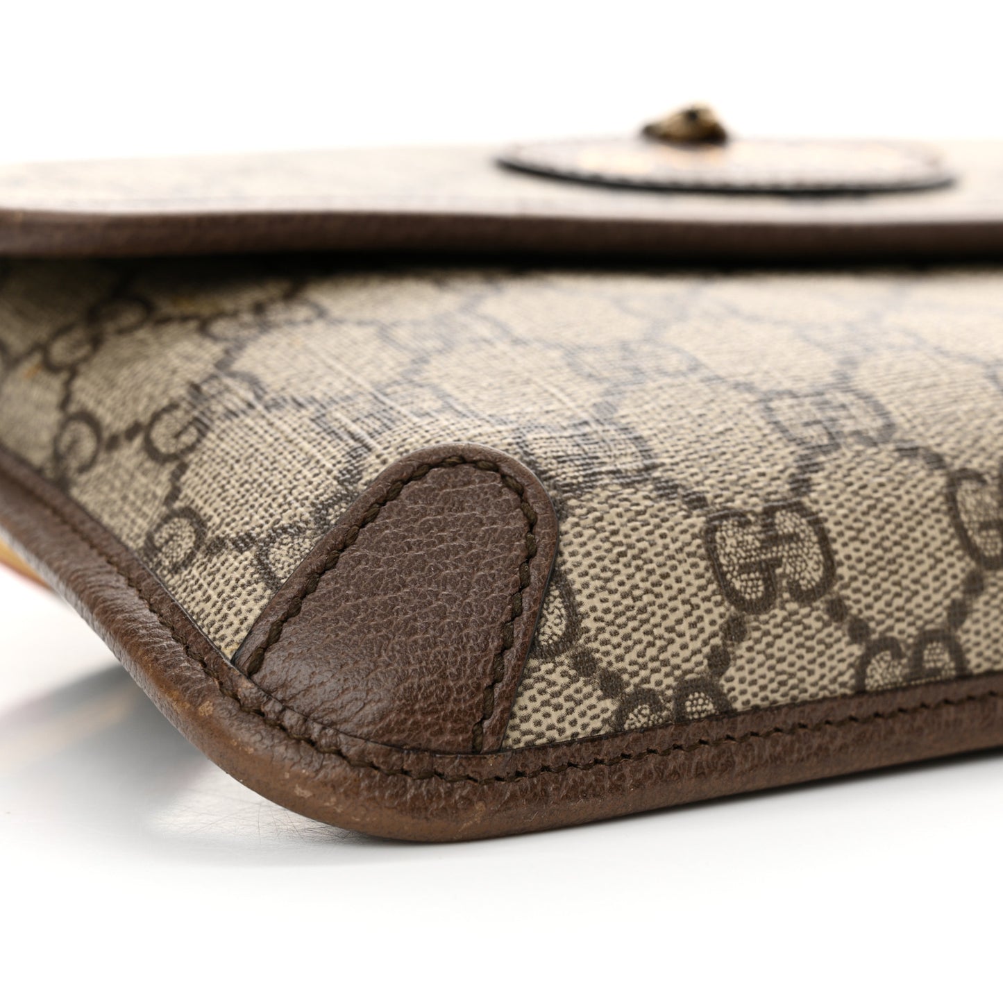 GG Supreme Monogram Neo Vintage Web Belt Bag Brown