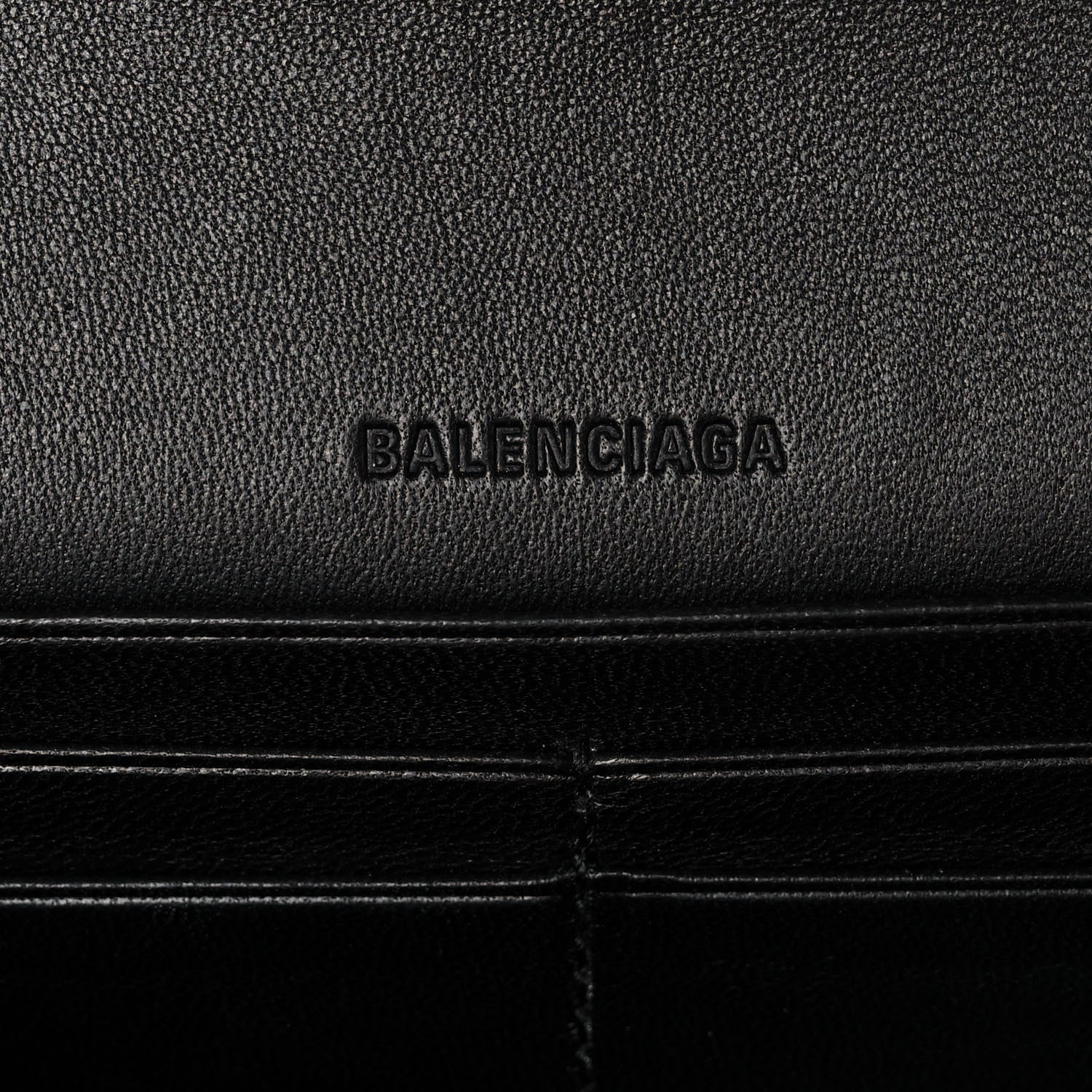 Balenciaga Extra Supple Calfskin Crocodile Embossed Gossip Chain Bag XS Black 6 of 10