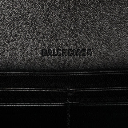 Balenciaga Extra Supple Calfskin Crocodile Embossed Gossip Chain Bag XS Black 6 of 10