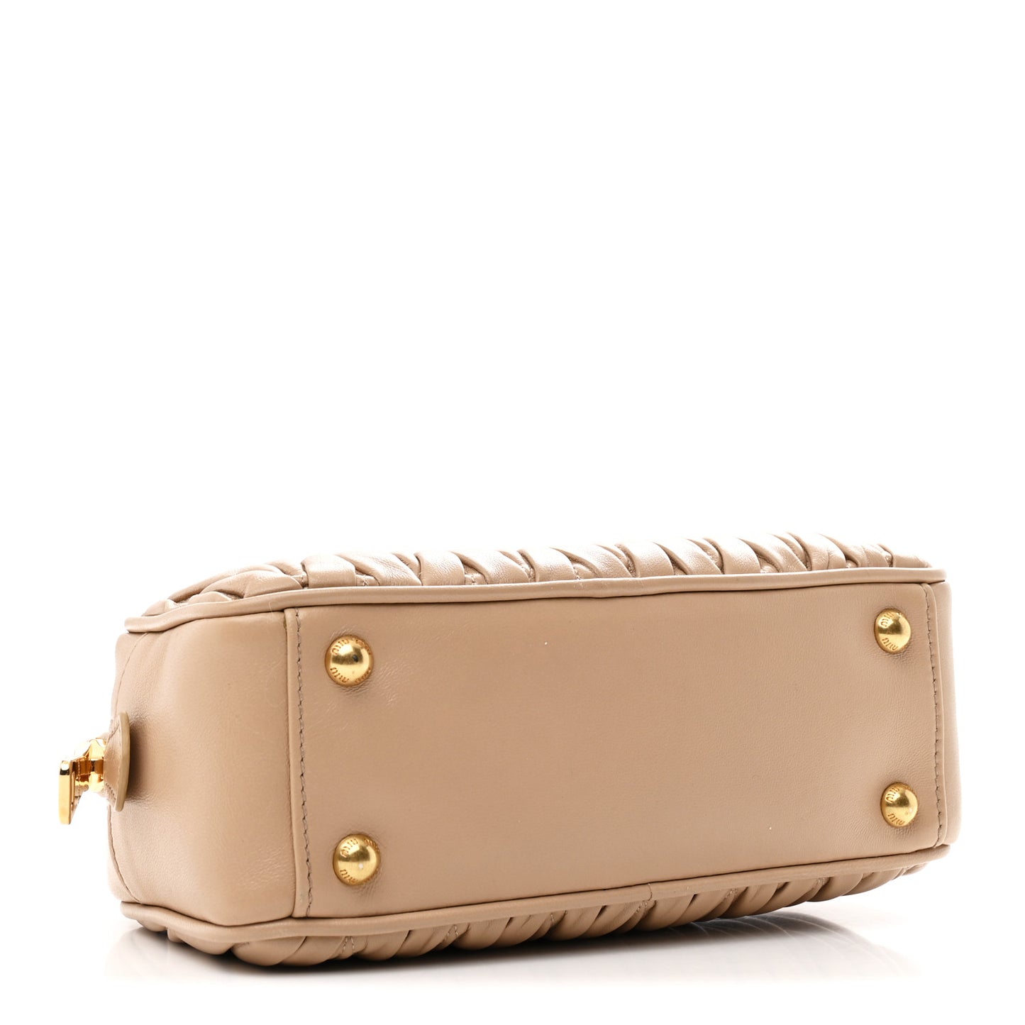 Nappa Matelasse Regular Arcadie Top Handle Bag Sabbia