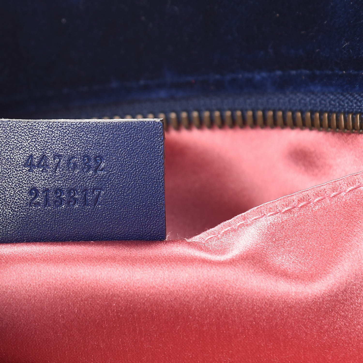 Gucci Velvet Matelasse Small GG Marmont Chain Shoulder Bag Cobalt 7 of 11
