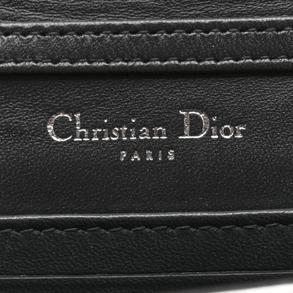 Christian Dior Metallic Patent Micro-Cannage Baby Diorama Flap Bag Silver 6 of 12