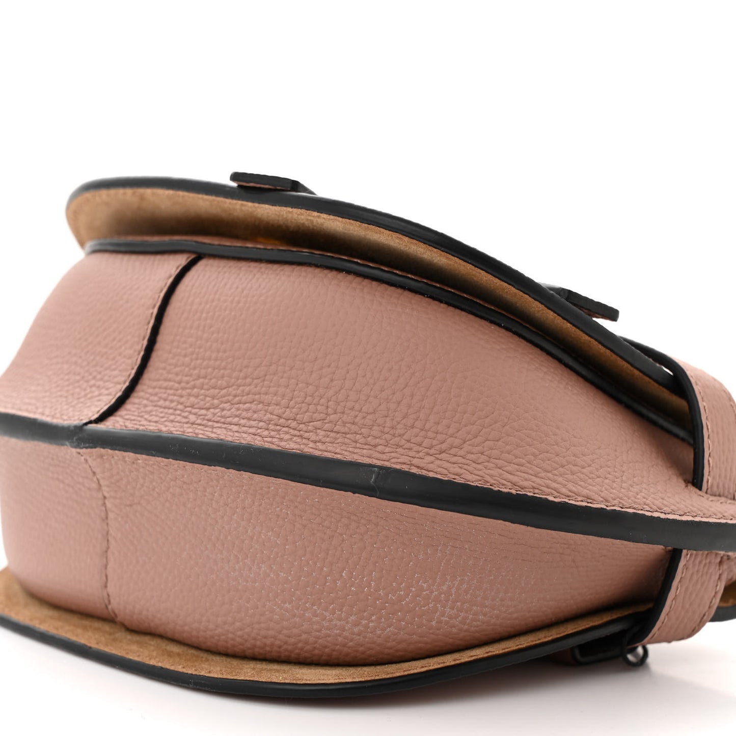 Grained Calfskin Mini Gate Crossbody Bag Dark Blush
