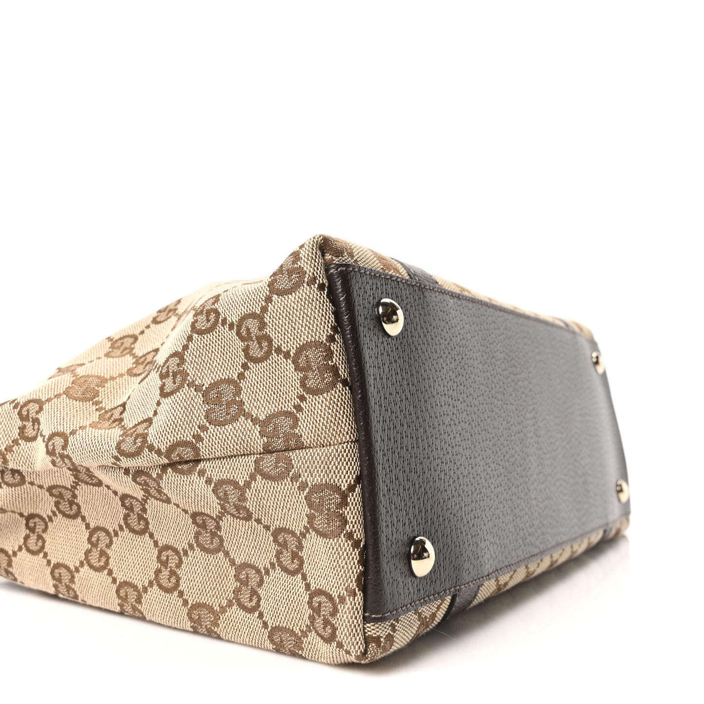Monogram Medium Abbey Tote Dark Brown