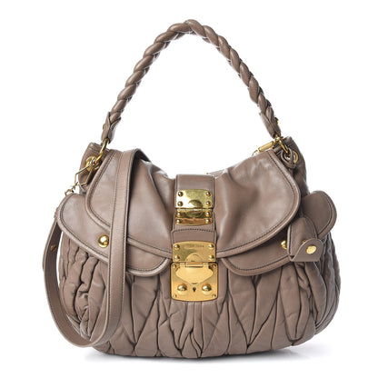Miu Miu Nappa Matelasse Coffer Hobo Juta 1 of 17