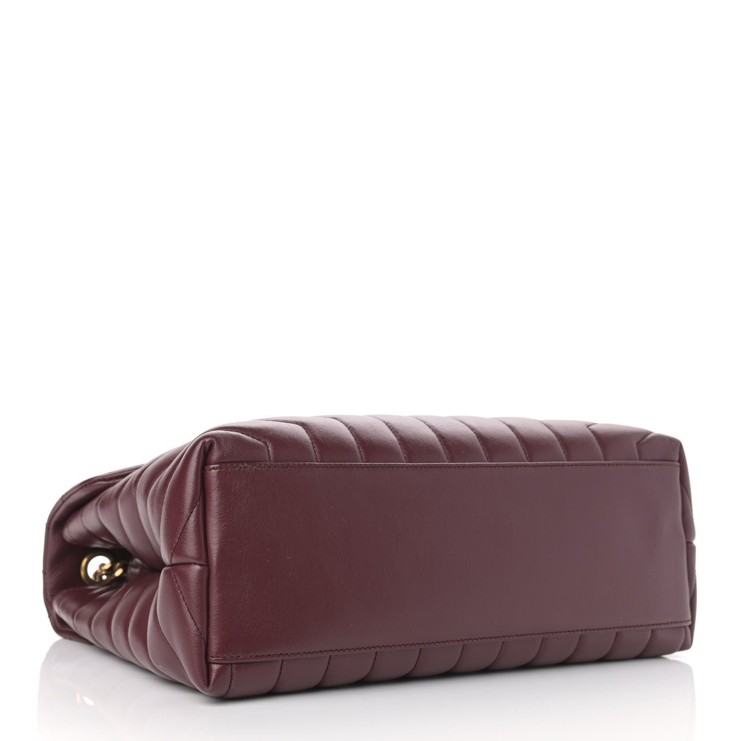 Saint Laurent Calfskin Y Quilted Monogram Medium Loulou Chain Satchel Palissandre 4 of 15