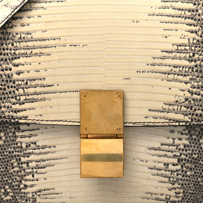 Celine Lizard Medium Classic Box Flap Bag Natural 9 of 12
