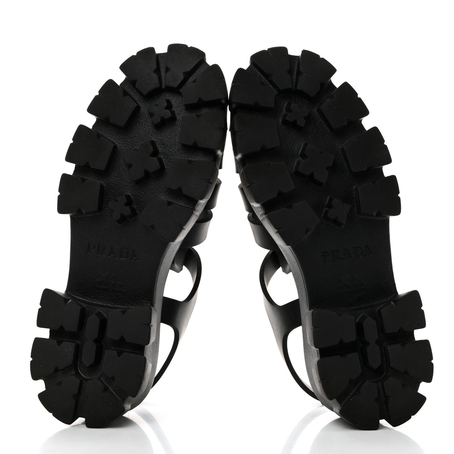 Foam Rubber Triangle Logo Monolith 55mm Cage Sandals 40 Black