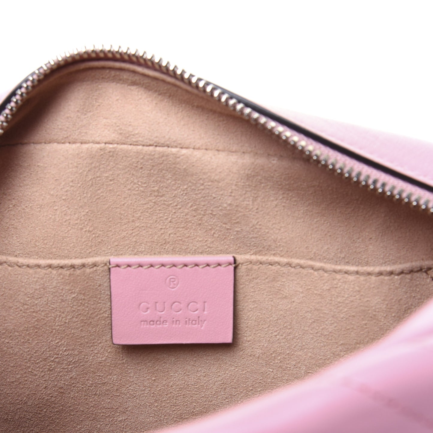 Calfskin Matelasse Small GG Marmont Chain Shoulder Bag Wild Rose