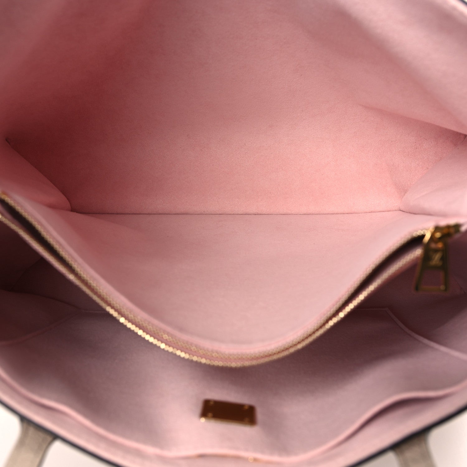 Louis Vuitton Grained Calfskin Lockme Shopper Greige 5 of 8