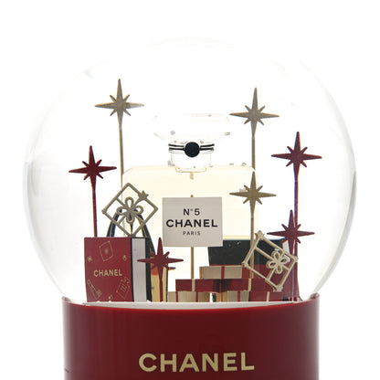 Chanel Glass N°5 Perfume Bottle Snow Globe Red 5 of 8