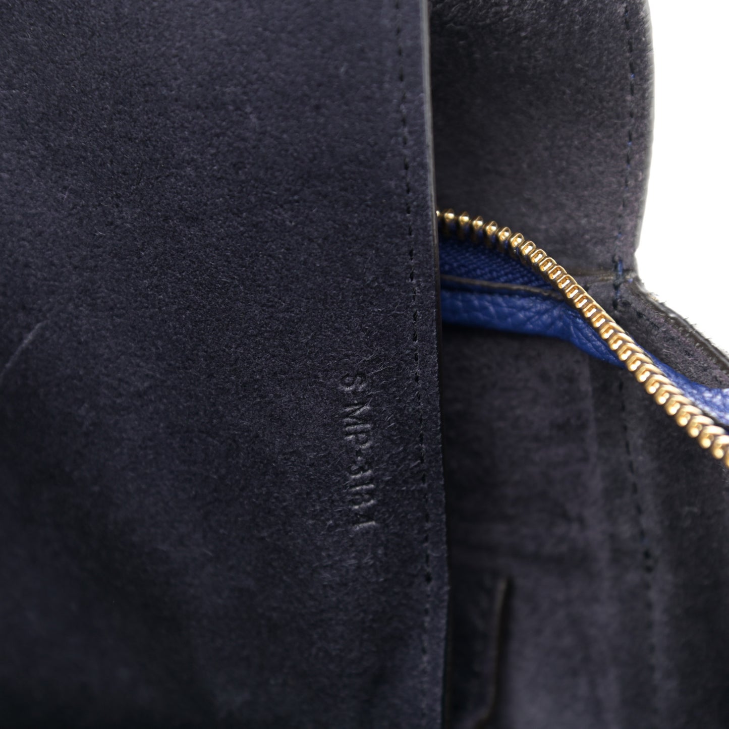Grained Calfskin Mini Belt Bag Indigo