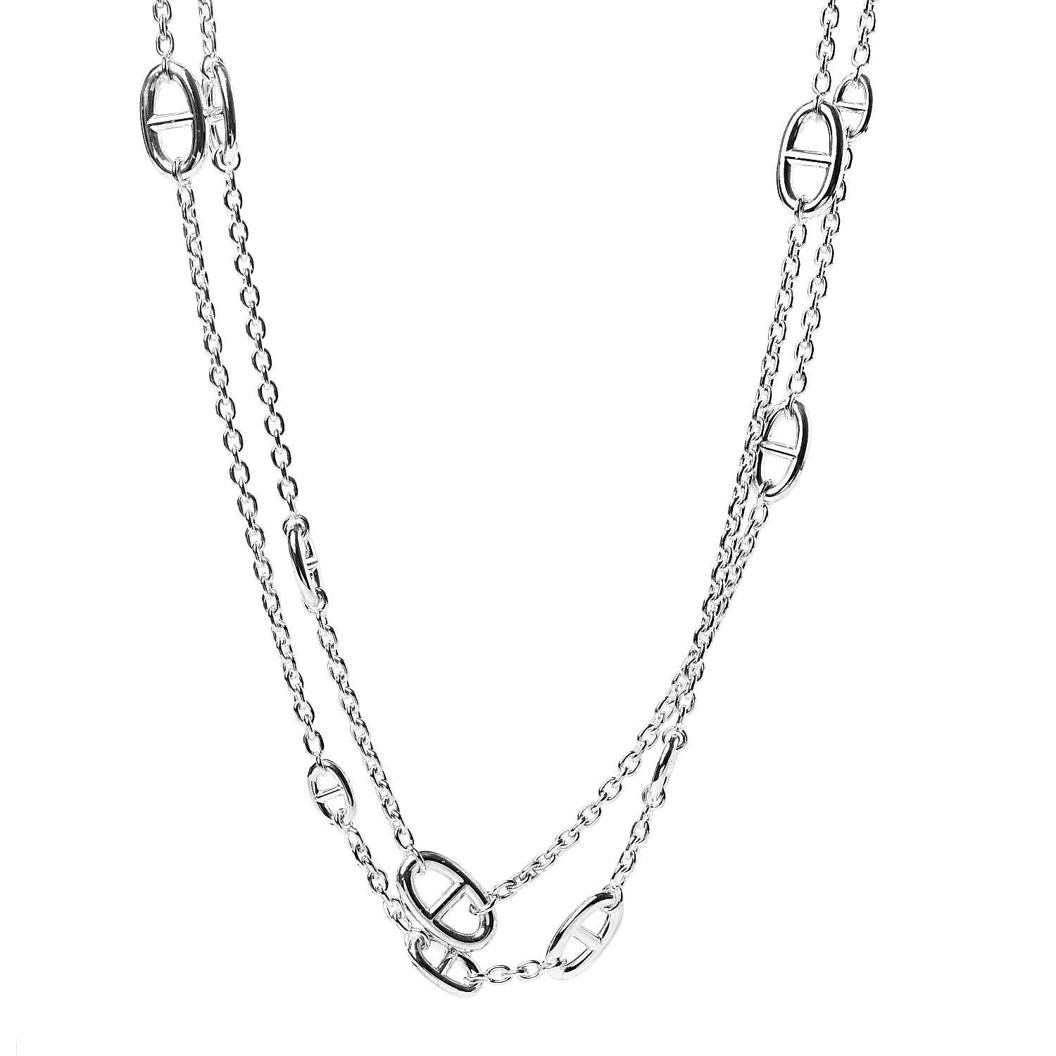 Hermes Sterling Silver Farandole Necklace 160 1 of 5