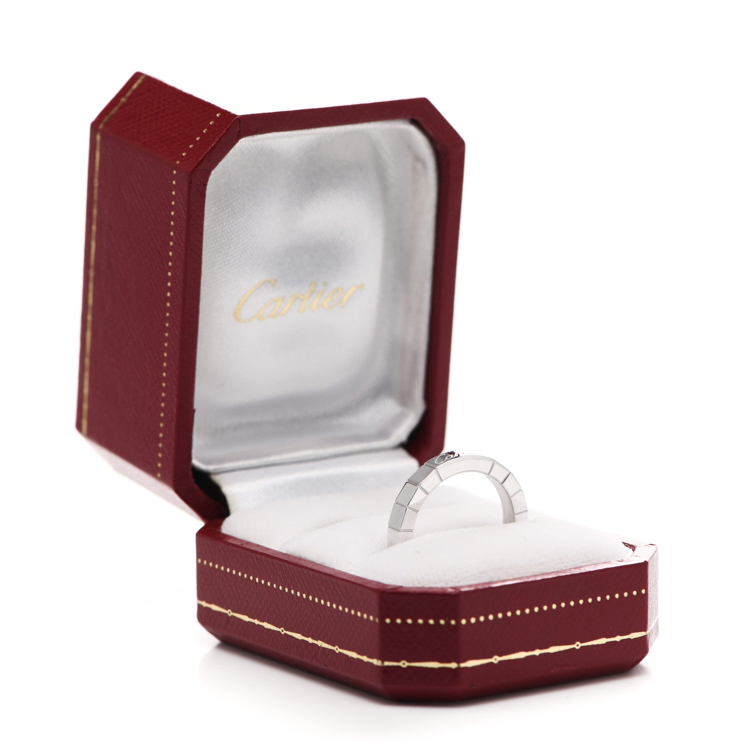 Cartier 18K White Gold Lanieres Ring 50 5.25 7 of 7