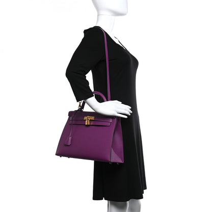 Hermes Epsom Kelly Sellier 32 Anemone 2 of 10
