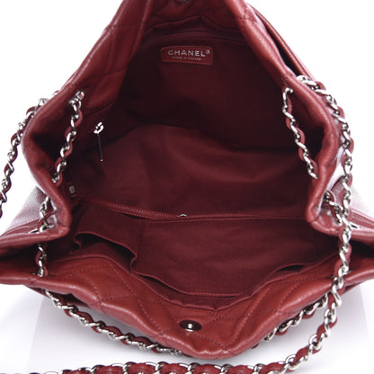Chanel Caviar Quilted Large Timeless CC Soft Tote Dark Red 5 of 12