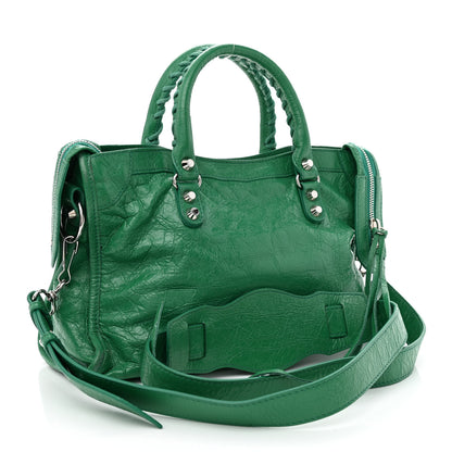 Balenciaga Agneau Classic Silver Hardware S City Magic Green 3 of 13