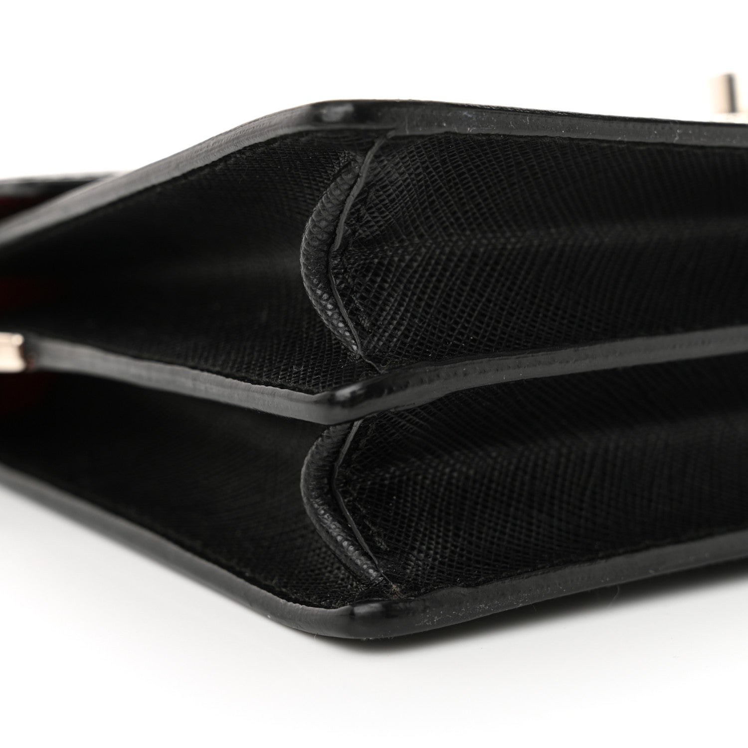 Prada Saffiano Lux Mini Sound Crossbody Black 8 of 12