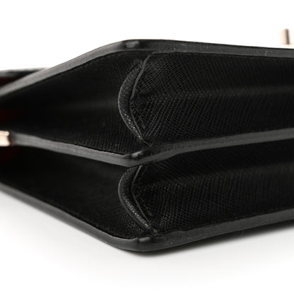 Prada Saffiano Lux Mini Sound Crossbody Black 8 of 12