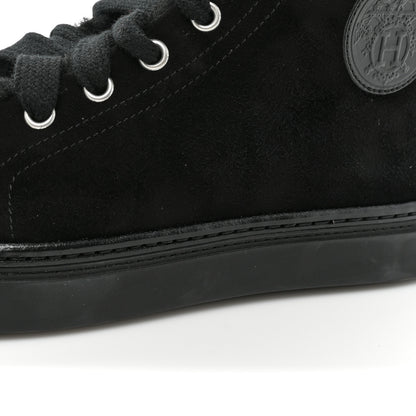 Hermes Suede Shearling Womens Jimmy High Top Sneakers 35 Black 9 of 12