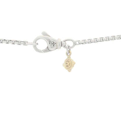 David Yurman Sterling Silver 18K Yellow Gold Diamond Moon and Star Amulet Pendant Necklace 4 of 6