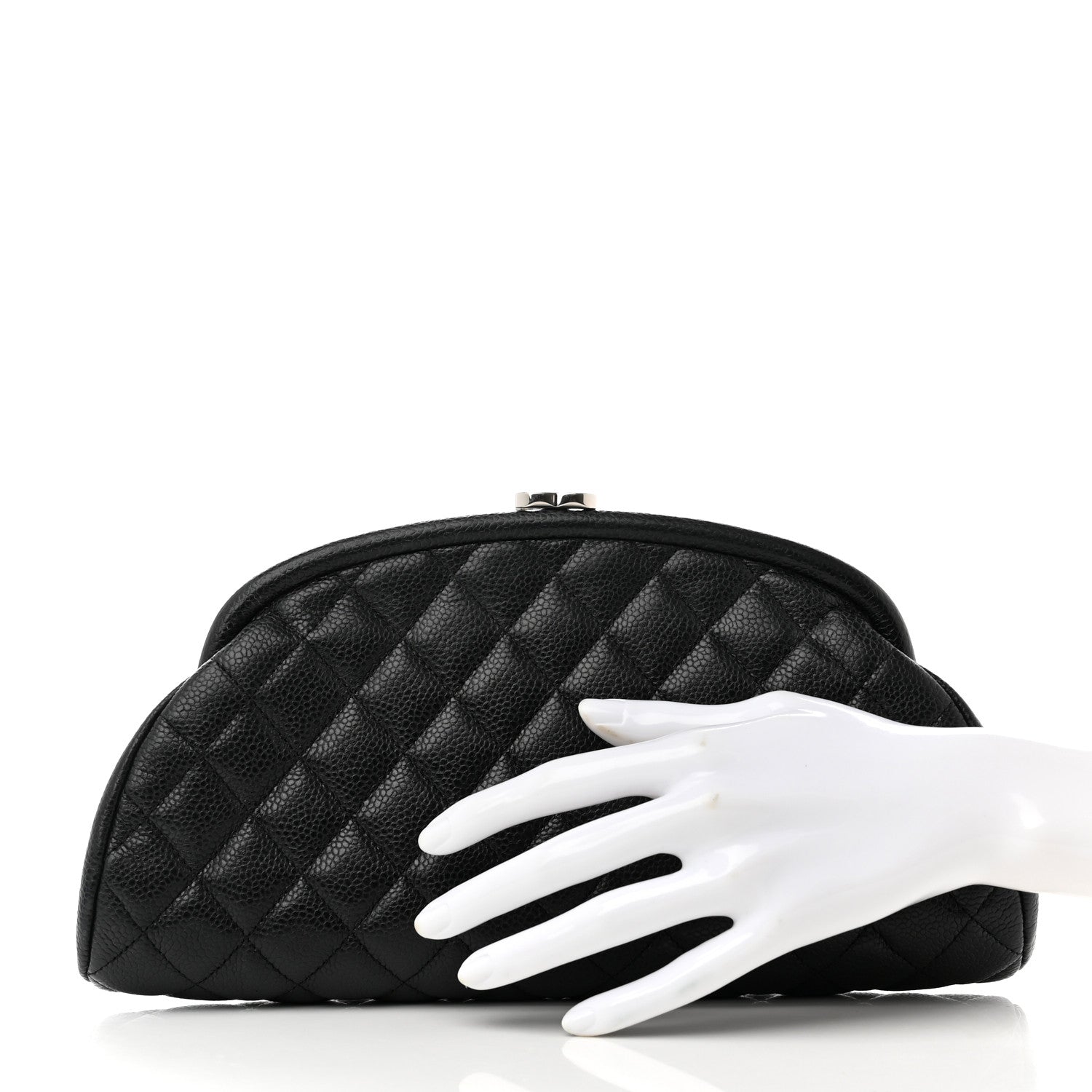 Chanel Caviar Quilted Timeless Clutch Black 3 of 8