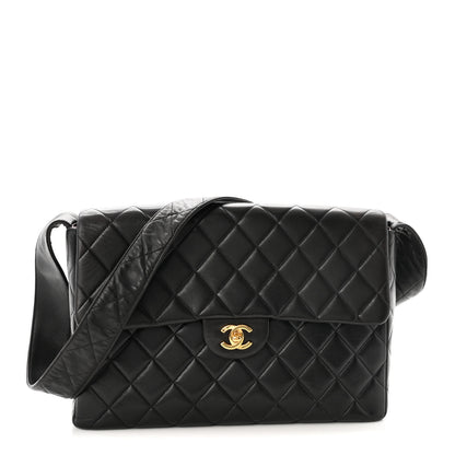 Chanel Lambskin Quilted Flap Shoulder Bag Black 1 of 11