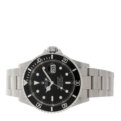 Rolex Stainless Steel 40mm Oyster Perpetual Submariner Date Watch Black 16610 2 of 4