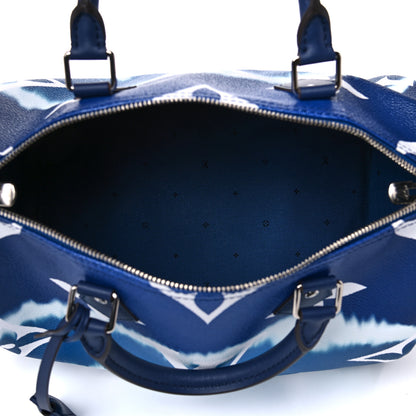 Louis Vuitton Monogram Escale Speedy Bandouliere 30 Blue 4 of 12