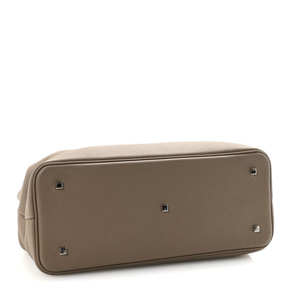 Moynat Taurillon Blush Calfskin Gabby MM Taupe 4 of 10