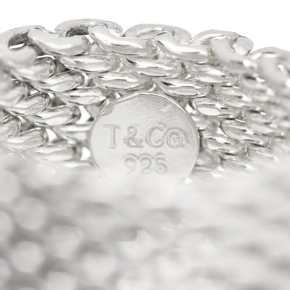 Tiffany Sterling Silver Somerset Mesh Ring 49 5 4 of 4
