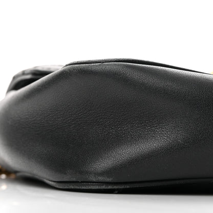 Gucci Calfskin Matelasse Super Mini GG Marmont Shoulder Bag Black 9 of 12