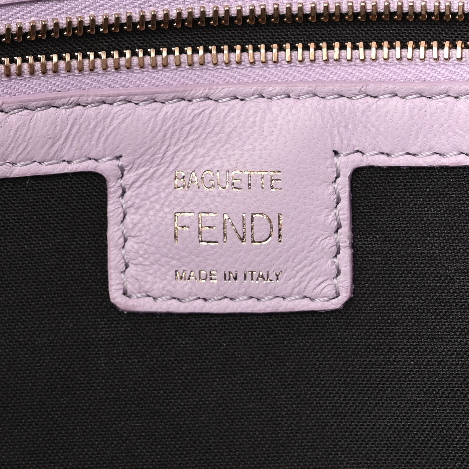 Fendi Nappa FF 1974 Embossed Baguette Anemone 6 of 9