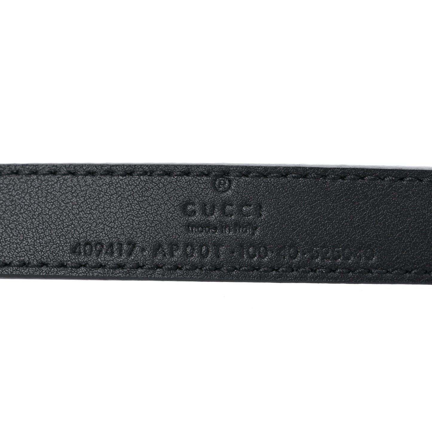Calfskin Double G 20mm Belt 100 40 Black