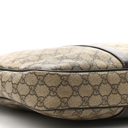 Gucci GG Supreme Monogram Selleria Calfskin Briefcase Beige Ebony Cocoa 9 of 16