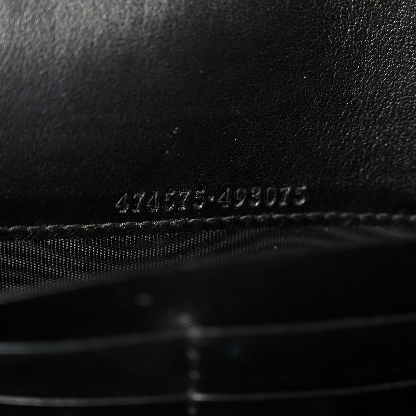 Calfskin Matelasse GG Marmont Chain Wallet Black