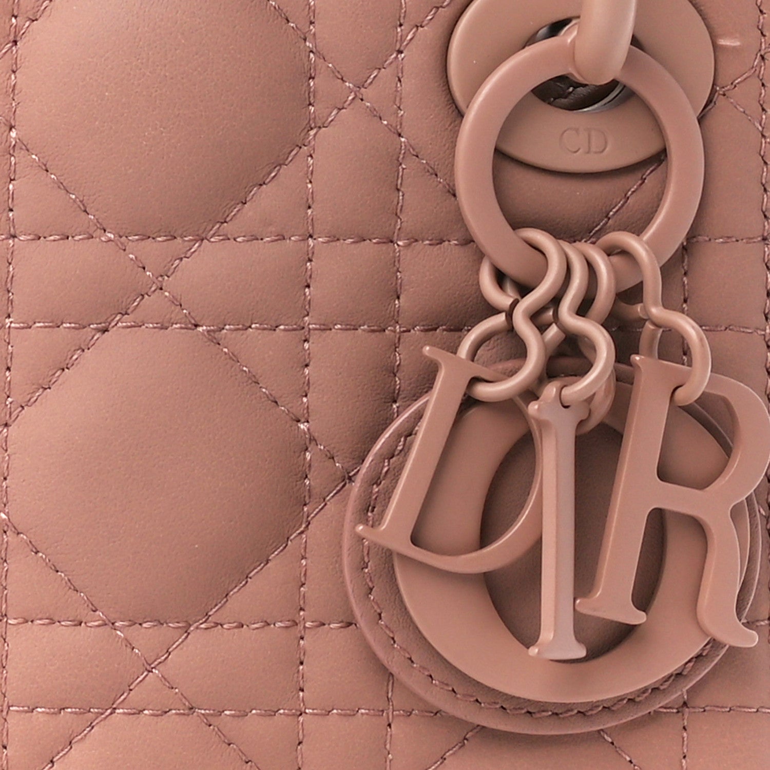 Christian Dior Ultra Matte Calfskin Cannage Micro Lady Dior Beige 8 of 11