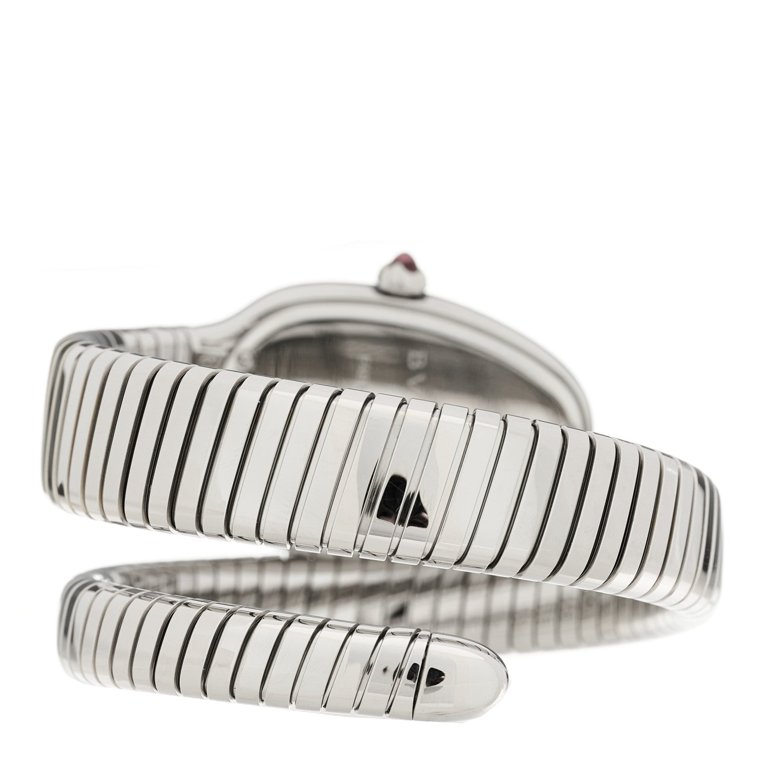 Bulgari Stainless Steel Diamond Bezel 35mm Serpenti Tubogas Quartz Watch 3 of 5
