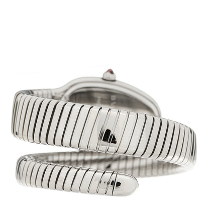 Bulgari Stainless Steel Diamond Bezel 35mm Serpenti Tubogas Quartz Watch 3 of 5