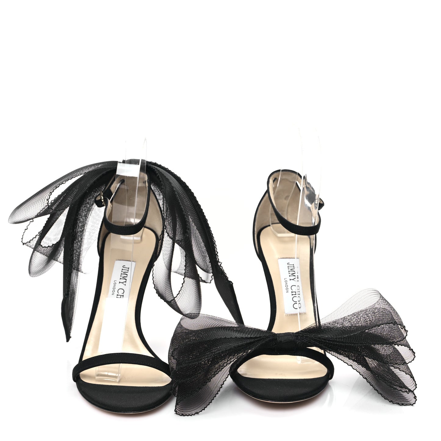 Grosgrain Aveline Bow 100 Sandals 37.5 Black