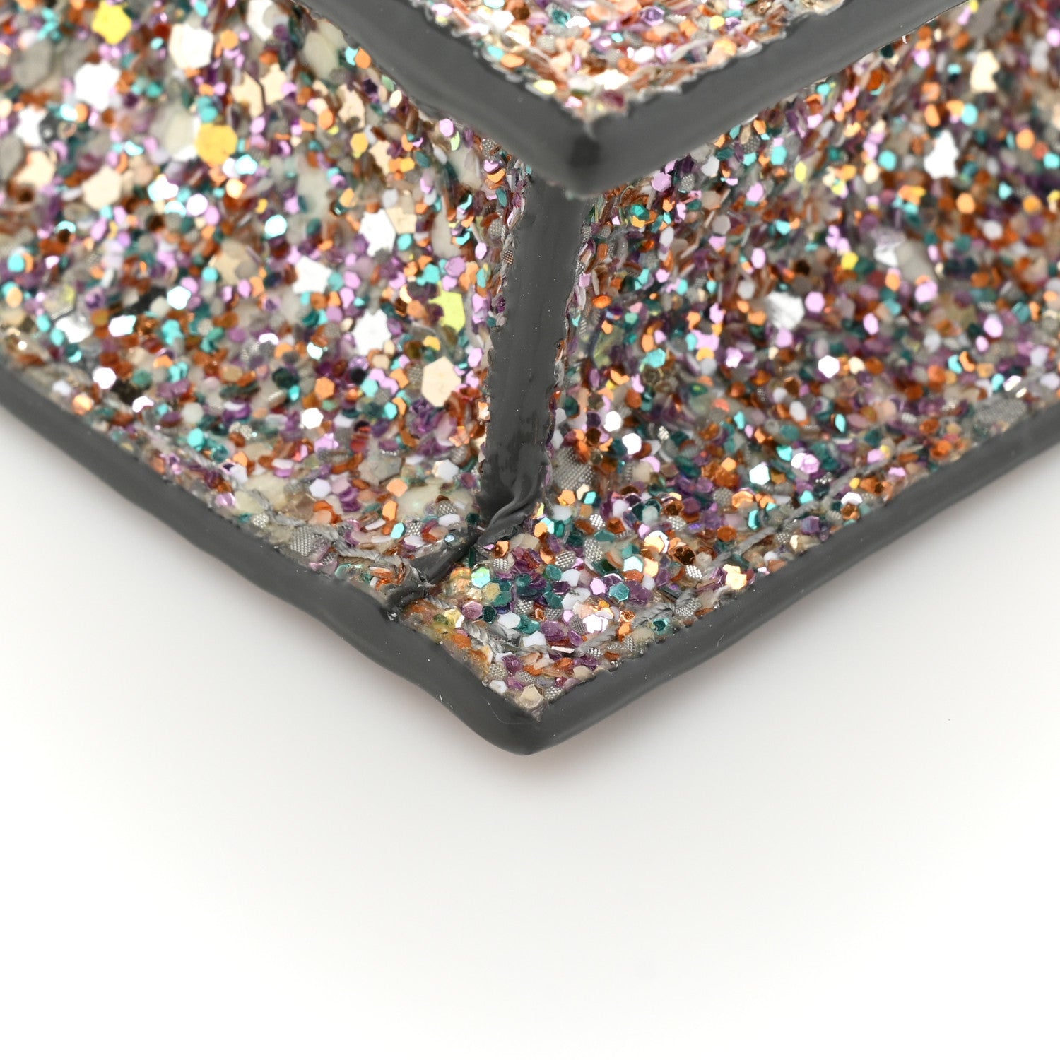 Jimmy Choo Coarse Glitter Mini Paris Crossbody Mochi 10 of 12