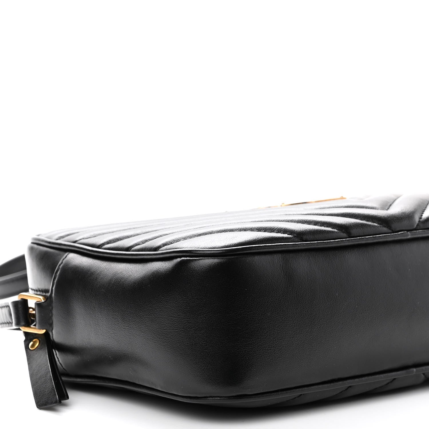 Saint Laurent Calfskin Matelasse Monogram Lou Camera Bag Black 8 of 9