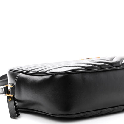 Saint Laurent Calfskin Matelasse Monogram Lou Camera Bag Black 8 of 9