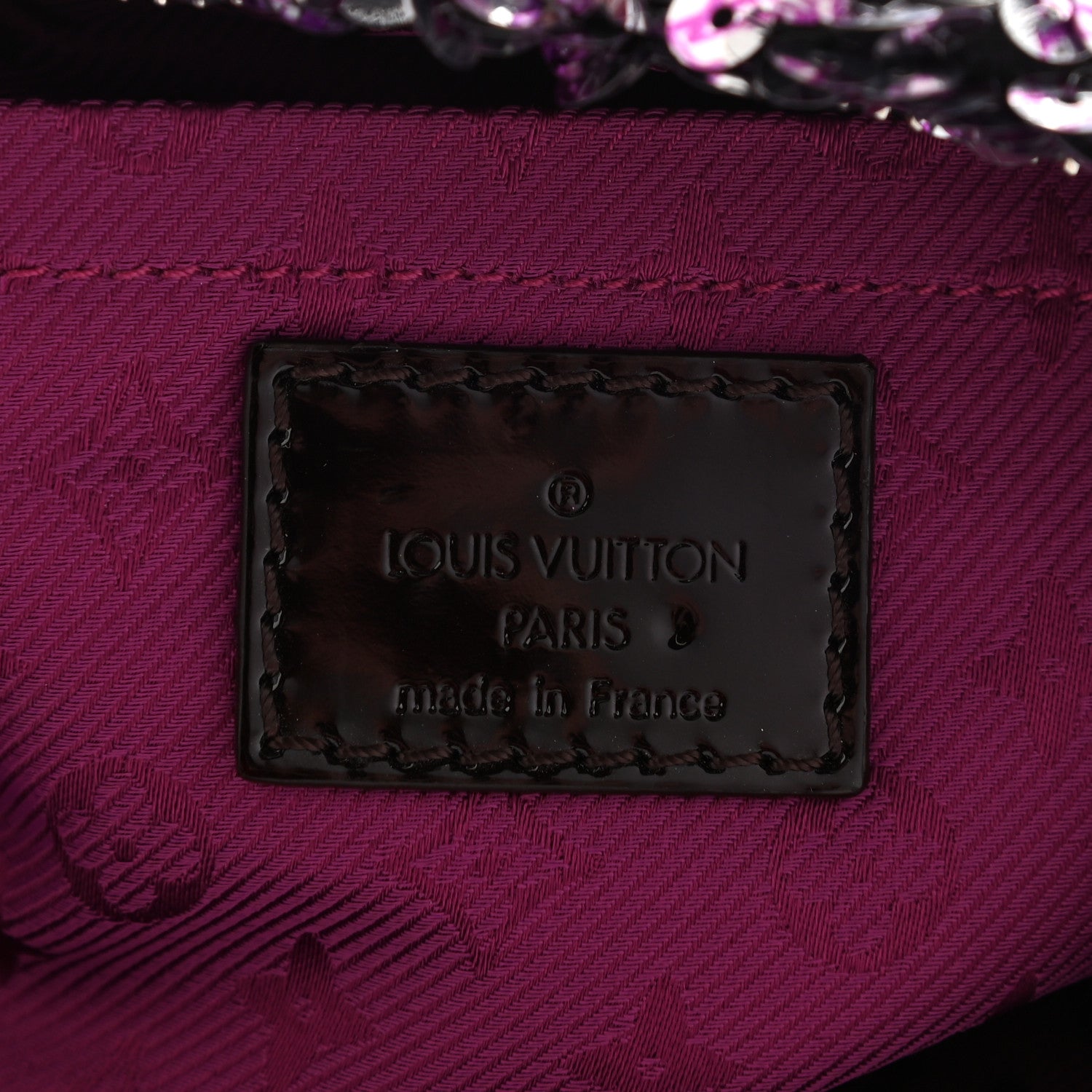 Louis Vuitton Sequin Pochette Rococo Violet 6 of 8